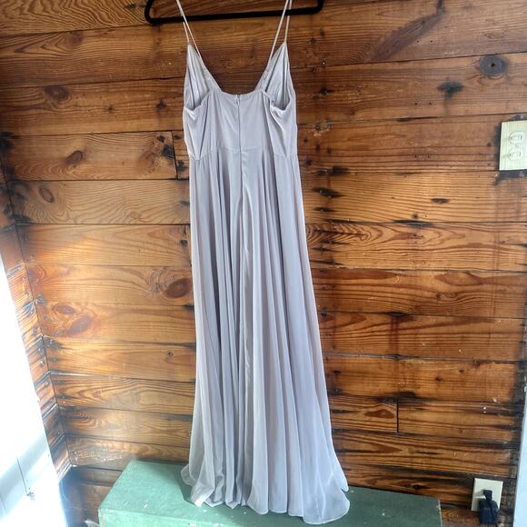 BHLDN Eva Dress in gray/ silver from Anthropologie size Small - Picture 4 of 5